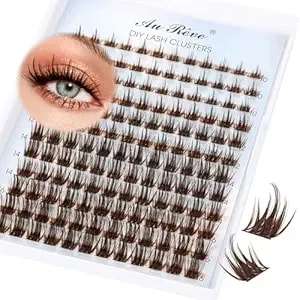 Lash Clusters Brown Fairy Eyelash Clusters Diy Eyelash Extensions 10-16mm D Curl Natural Individual Lashes Wispy 120pcs Manga Lashes Cluster, Diy Lash Extensions At Home