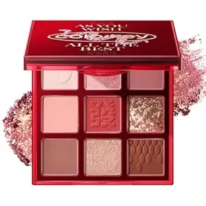Colorkey Fortune Snake Limited Nine-Color Eyeshadow Palette 01 Gold Absorbing Fortune Snake，Matte And Shimmer, Long-Lasting, Water-Resistant, No-Fallout