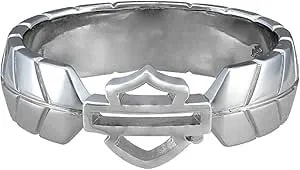 Harley-Davidson Women'S Insignia Bar & Shield Band Ring, Sterling Silver
