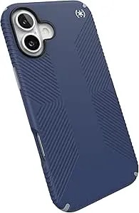 Speck presidio2 Grip Case For Apple Iphone 16, Coastal Blue/Dust Grey