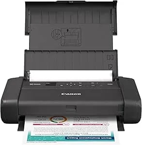 Canon Pixma TR160 Wireless Portable Printer, 50-Sheet Paper Tray And 1.44" Display