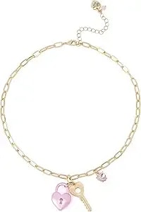 Betsey Johnson Jewelry Women'S Sweetheart Lock & Key Pendant Necklace