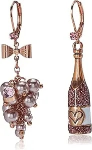 Betsey Johnson Non-Matching Flower Earrings