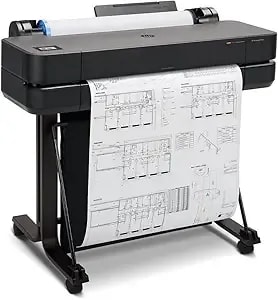 Hp Designjet t630 24" Large Format Plotter Printer, Wireless, Mobile Printing, Auto Sheet Feeder, Ideal For Cad Drawings, Maps & Technical Documents (Renewed)