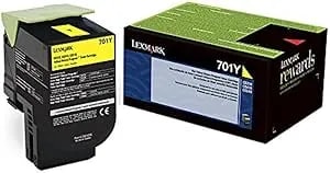 Lexmark 70C10Y0 Yellow Return Program Toner