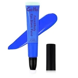 Go Ho Blue Face Paint,Waterproof Eye Black Baseball,Cream Blue Face Body Paint For Halloween Cosplay Sfx Smurf Mystique Avatar Clown Makeup