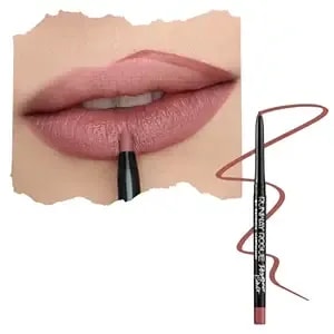 Runway Rogue Designer Liner Lip Pencil, Matte Medium Dusty-Rose Lip Liner Pencil And Lip Liner Sharpener, ‘Work It Babe’