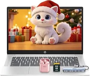 HP Business & Education Chromebook – Cloud-First Workflows, Intel Processor N200, 4GB RAM, 640GB (128GB UFS+512 GB SD Card) Storage, 14” HD, Chromeos, Docking Station & Earphones (Sliver)