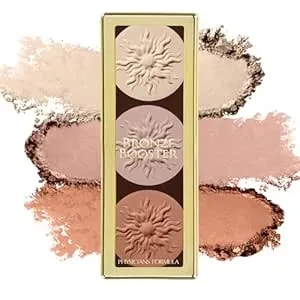 Physicians Formula Bronze Booster Highlight & Contour Palette With Brush, Blendable & Buildable Finish - Matte Sculpting