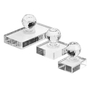 Fomiyes 3pcs Platen Tool Eye Shadow Stamp Tool Makeup Stamper Eyeshadow Pressing Tools Cosmetic Stamper Makeup Repair Tool