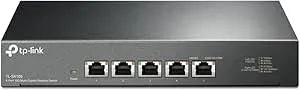 TP-Link TL-SX105 - 5 Port 10G/Multi-Gig Unmanaged Ethernet Switch - Desktop/Wall-Mount - Plug & Play - Fanless - Sturdy Metal Casing - Speed Auto-Negotiation, Free Expert Help