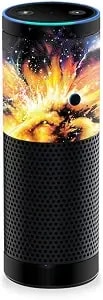 Mightyskins Skin Compatible With Amazon Echo - Leo Galaxy - Protective, Durable, And Unique Vinyl Decal Wrap Cover - Easy To Apply, Remove, And Change Styles - Made In The Usa