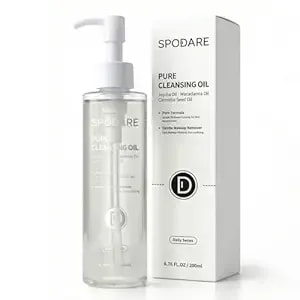 Spodare Pure Cleansing Oil, Natural Oil Cleanser For Face, 6.76 Fl Oz Makeup Blackhead Remover, Facial Cleansing Oil For All Skin Types - 200ml