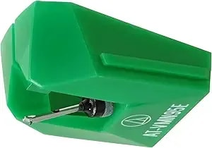 Audio-Technica At-vmn95e Elliptical Replacement Turntable Stylus For At-vm95 Series Cartridges, Compatible With At-lp120x Series, At-lp3xbt, At-lpw40, At-lpw50, At-lp5x, At-lp8x, Green