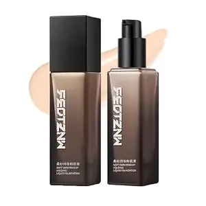 Feotznw Liquid Foundation Makeup, 02 Natural Beige, 30g / 1.06 Oz - Medium Coverage, Long-Wearing Oil Control, Lightweight, Semi-Matte Finish