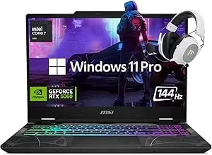 Msi Cyborg 15.6” Fhd 144hz Gaming Laptop, Intel Core 7-240h, Nvidia Geforce Rtx 5060, 32gb Ram, 2tb Ssd, Rgb Backlit Keyboard, Wi-Fi 6e, Hd Webcam, Windows 11 Pro, Black, W/Mytrix Accessory