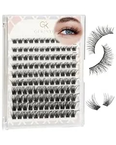 Gekinye Wispy Lash Clusters 120pcs - Classic Lash Clusters Faux Mink, Natural Eyelash Cluster 8-16mm Diy At Home With Soft Thin Band Individual Lashes