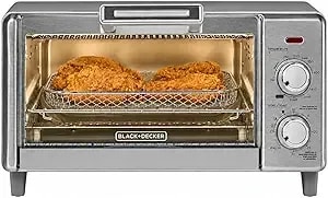Black+Decker 4-Slice Air Fry Toaster Oven, 5-In-1 Countertop Oven