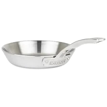 Viking Contemporary 3-Ply Frying Pan, 8 Inch Stainless Steel Kitchen Cookware, Silver