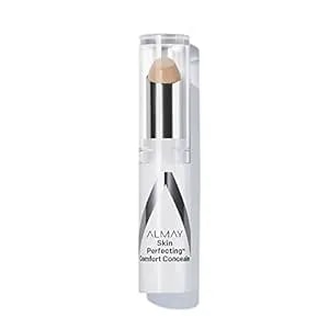 Almay Skin Perfecting Comfort Concealer, Face Makeup, Full Coverage, Natural Looking Finish, Cruelty-Free, Hypoallergenic, Dermatologist Tested, 120 Light, 1 Count