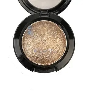 Single Baked Eye Shadow Palette Shimmer Metallic Eyeshadow Powder Makeup In 15 Colors (Madrid Golden)
