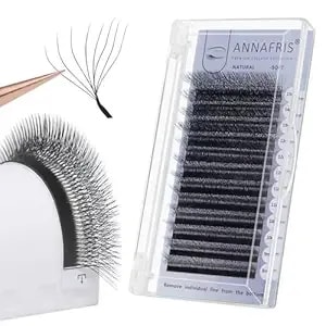 8d Premade Fan W Shape Eyelash Extensions 0.07 D Curl 8-15mm Mix Volume Self Fanning False Lashes Makeup Supplies Professional Use Lash Extension(0.07 D, 8-15mm Mix)