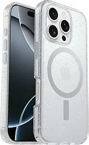 Otterbox Iphone 16 Pro (Only) - Symmetry Clear Series+ Case - Stardust (Clear/Glitter) - Snaps To Magsafe - Ultra-Sleek - Raised Edges Protect Camera & Screen - Non-Retail Packaging