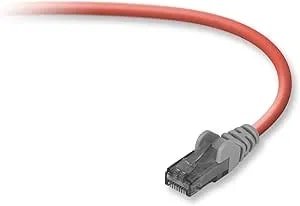 Belkin 3' Cat6 Crossover RJ-45M Cable, Red (A3X189-03-RED-S)