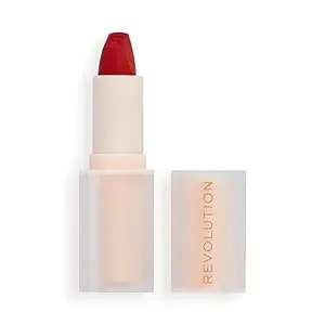 Revolution, Lip Allure Soft Satin Lipstick, Long-Lasting Creamy Satin Finish, Smudge-Proof Hydrating Vitamin E Formula, Ceo Brick Red, 0.11 Oz