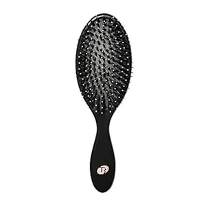 "t3 Polish & Shine Premium Vegan Boar And Nylon Oval Hairbrush With Dual Bristle Design For Smoothing And Detangling"