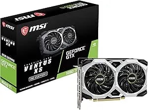 Msi Gaming Geforce Gtx 1660 Ti 192-Bit Hdmi/Dp 6gb gdrr6 Hdcp Support Directx 12 Dual Fan Vr Ready Oc Graphics Card (Gtx 1660 Ti Ventus Xs 6g Oc)