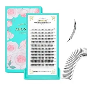 Premade Anime Spire Lash Extensions Anime Lashes Anime Spikes Lash Extensions Feather Shape 0.07 D 8-15mm Lash Tray Manga Lashes Natural Look For Professional Salon Use