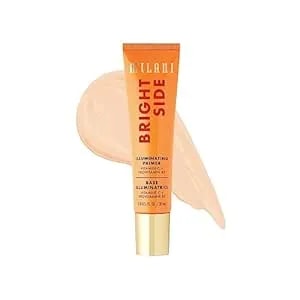 Milani Face Primer For Makeup - Bright Side Brightening & Illuminating Primer With Vitamin C, Squalane & Jojoba Oil, 1.0 Fl. Oz