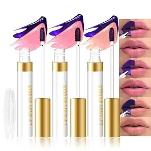 Evpct 3pcs Peel Off Lip Stain Tints With Tweezer, Liquid Lipstick Lip Stain Gloss Long Lasting Waterproof For Women, Non-Stick Cup Lipstick Peel Off Highly Pigmented 24 Hrs Original Lips Stains, set03