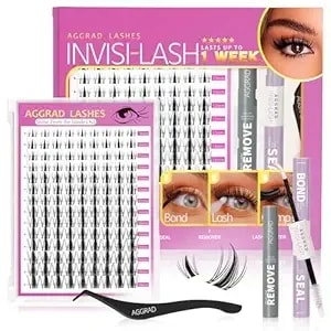 Fairy Lash Clusters Kit Wispy Fluffy 8-18mm Manga Anime Eyelashes Cluster Extension Kit Individual Diy Fake Lashes Extension Kit With Lash Bond And Seal Waterproof False Eyelashes Clusters Kit