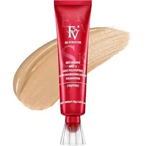Fv Waterproof Liquid Foundation With Matte Finish, Lightweight, Oil-Free, Natural Look Makeup For Combination & Oily Skin, Light To Medium Coverage (Toffee With Matte Finish)