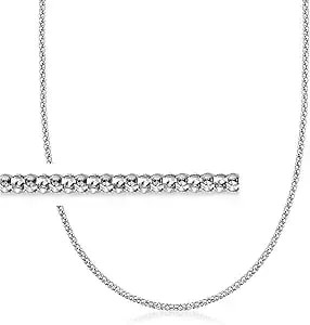 Ross-Simons Italian 2.5mm Sterling Silver Popcorn-Chain Necklace