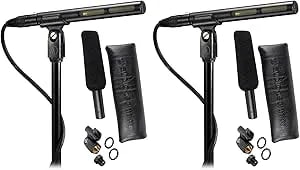 Audio-Technica (2) at875r Shotgun Condenser Microphones Ideal For Video Production And Broadcast Audio Acquisition
