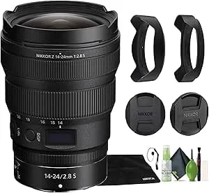 Nikon Nikkor Z 14-24mm F/2.8 S Zoom Lens Z Cameras (20097) + Cap Keeper + Cleaning Kit