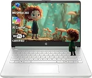 HP Stream 14 Student Business Laptop, Microsoft Office 365, Copilot AI, 8GB RAM, 128GB UFS, 1TB Cloud Storage, Intel N150 Processor(Quad-Core), Willow Green, Windows 11 Home, With 5ave Kit