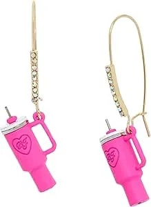 Betsey Johnson Womens Betsey Bj Cup Dangle Earrings
