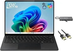 Microsoft Surface Laptop 7 Copilot+ Pc, 13.8" Hdr Touchscreen, 10-Core Qualcomm Snapdragon X Plus, Qualcomm Adreno Gpu, 16gb Ram, 1tb Ssd, Wifi 7, Backlit, 11-In-1 Hub, Hdmi Cable, Win 11, Black