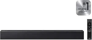 Samsung Hw-b400f Soundbar 2.0 Channel All-In-One With Built-In Woofer, Bluetooth Soundbar, Surround Sound Expansion, Hdmi Arc, Compact Home Audio System