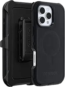 Otterbox Iphone 16 Pro Max (Only) - Defender Series Magsafe Case - Black - Holster Clip Included - Built-In Magnets - Screenless - Rugged & Durable - With Port Protection - Non-Retail Packaging