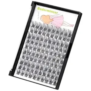 Bodermincer 8-10-12-14-16mm Mix/10-12-14-16mm Mix D Curl Mink Cluster Eyelash Extension Natural 3d Russian Volume Faux Eyelashes Individual Lashes Makeup (12mm)