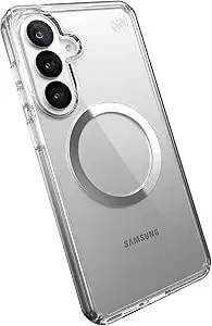 Speck Samsung Galaxy s26+ Presidio Perfect Clear + Magnet Case - Clear/Clear/Silver