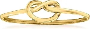 Ross-Simons Pure Collection Italian 14kt Yellow Gold Love Knot Ring. Size 8