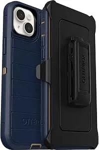 Otterbox Iphone 15 Plus And Iphone 14 Plus Defender Series Pro Case - Blue Suede Shoes (Blue), Screenless, Rugged & Durable, With Port Protection, Includes Holster Clip Kickstand