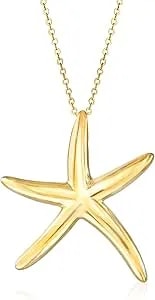 Ross-Simons Italian 14kt Yellow Gold Starfish Necklace
