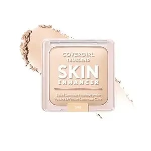 Covergirl Trublend Skin Enhancer Baked Luminous Finishing Face Powder, With Hyaluronic Acid And White Rose Extract, Sheer & Buildable - 500 Sugar Cookie